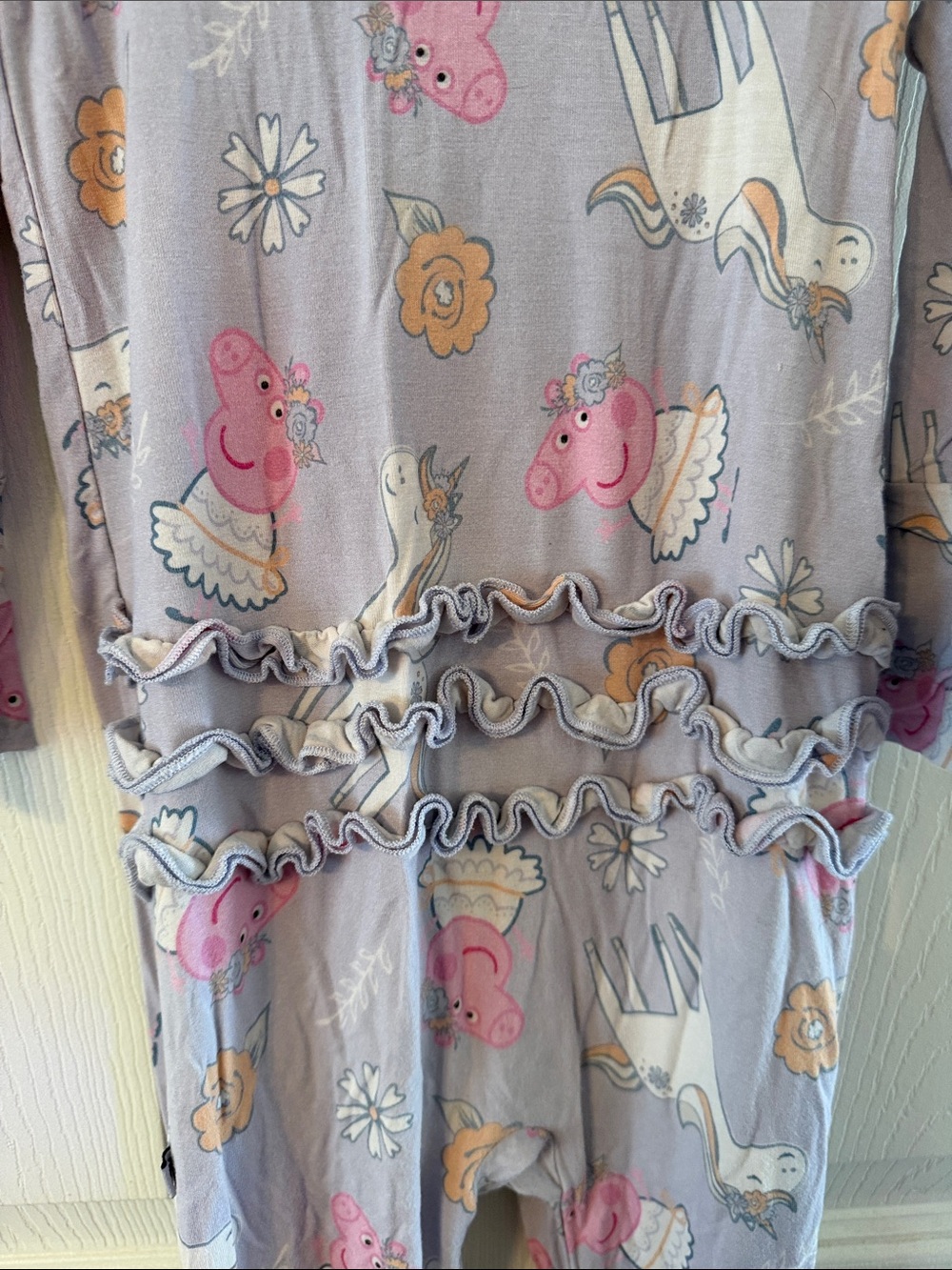 Bums & Roses X Peppa Pig Ruffle Zippy 3T - Picture 6 of 7